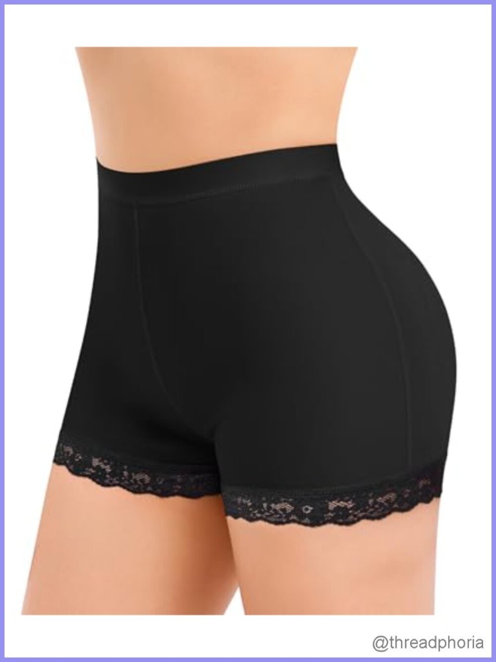 Butt Lifting Shapewear Shorts with Removable Pads Tummy Control